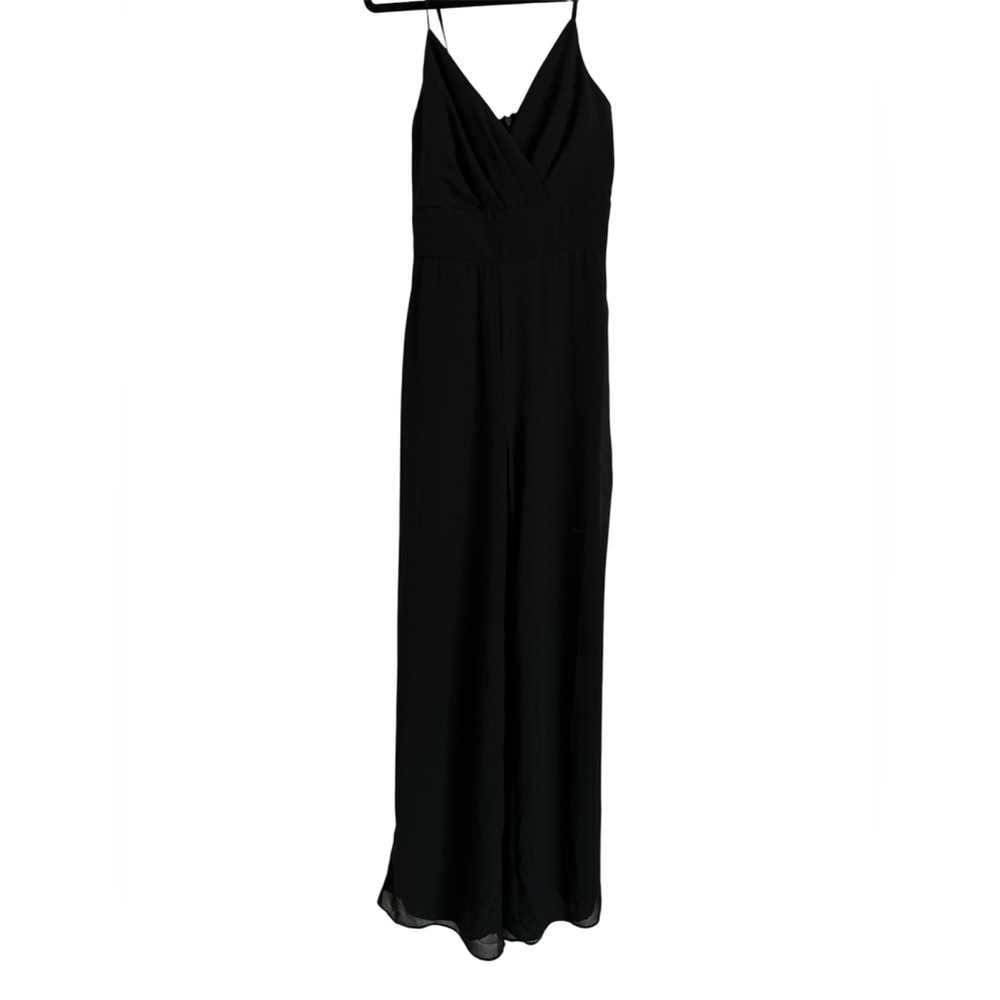 Lulus Black Wide-Leg Elegant Black Jumpsuit, size XS - Picture 3 of 7
